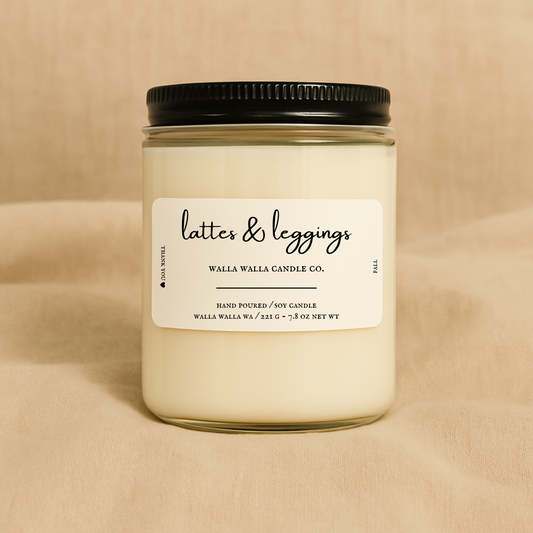 "LATTES & LEGGINGS" CANDLE
