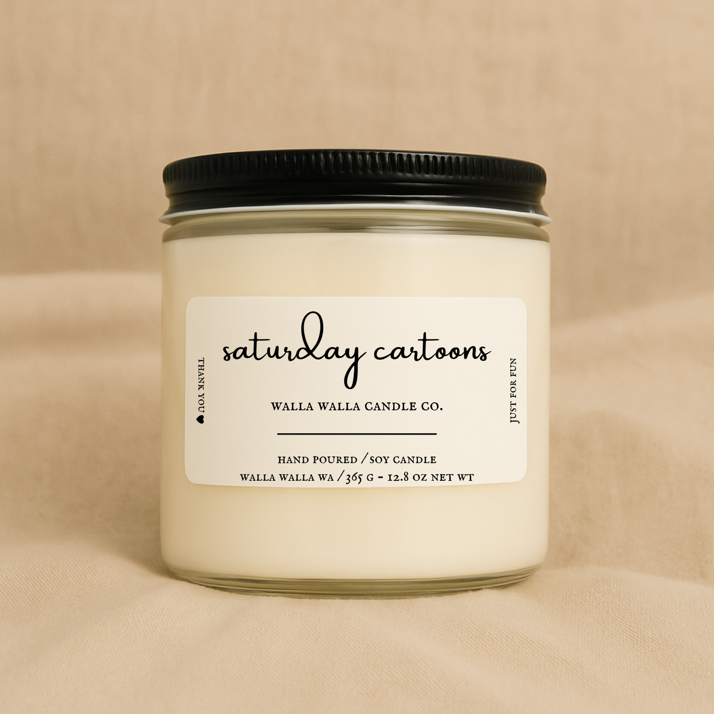 "SATURDAY CARTOONS" CANDLE