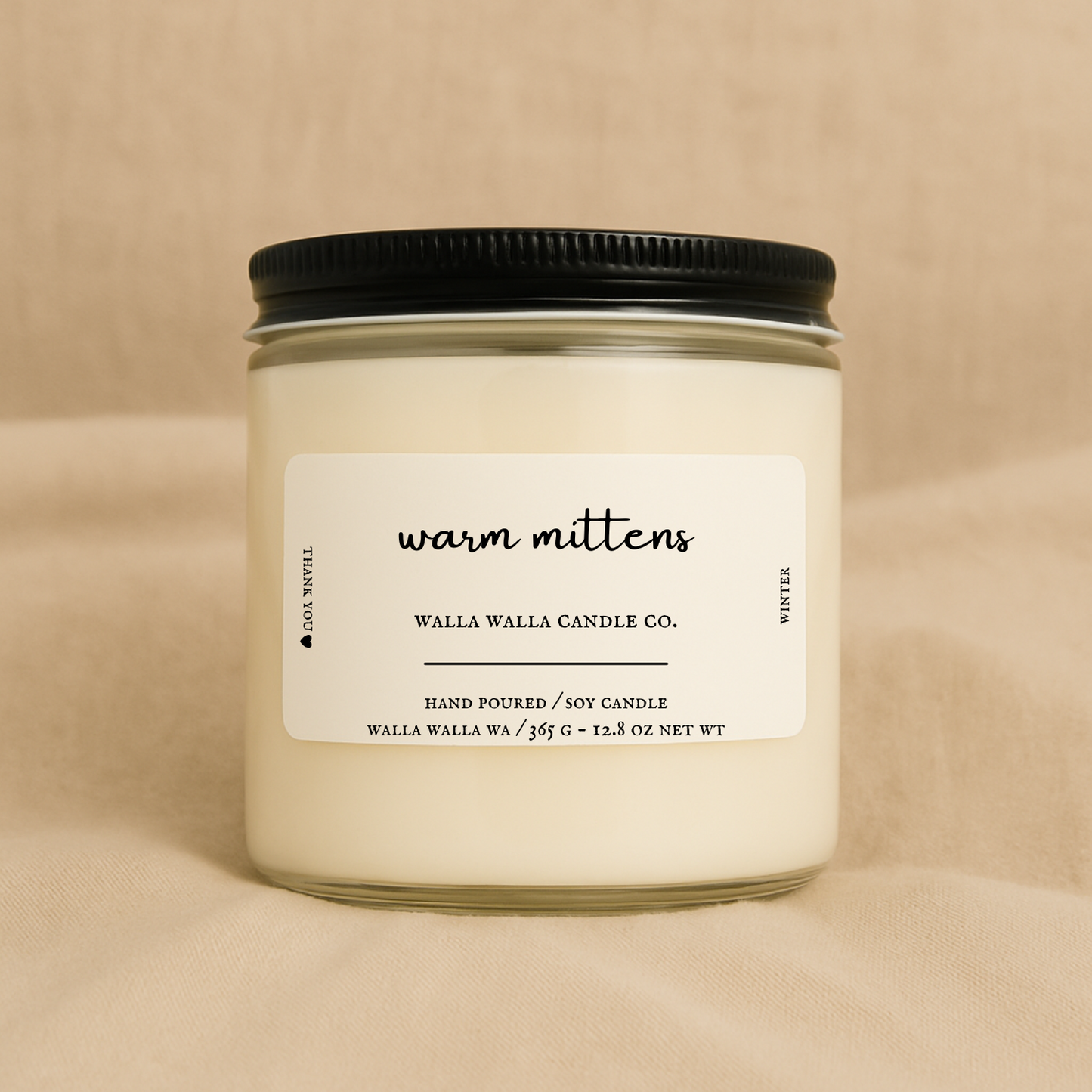 "WARM MITTENS" CANDLE